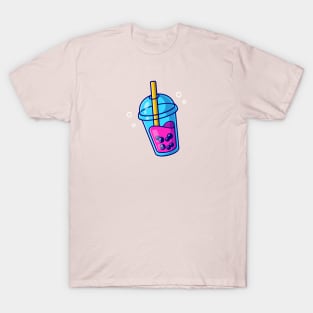 Boba Milk Tea Cartoon T-Shirt